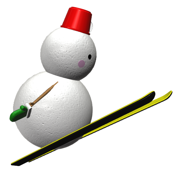 提案　雪だるま　スキージャンプ003